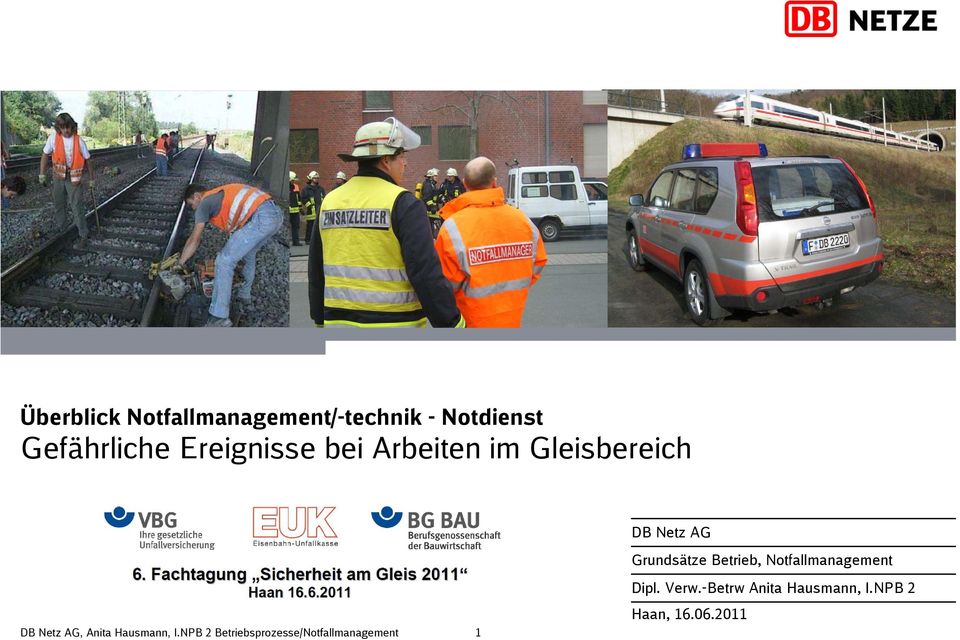 DB Netz AG Grundsätze Betrieb, Notfallmanagement 1