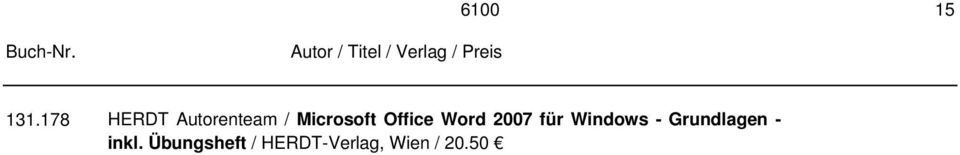 Office Word 2007 für Windows -