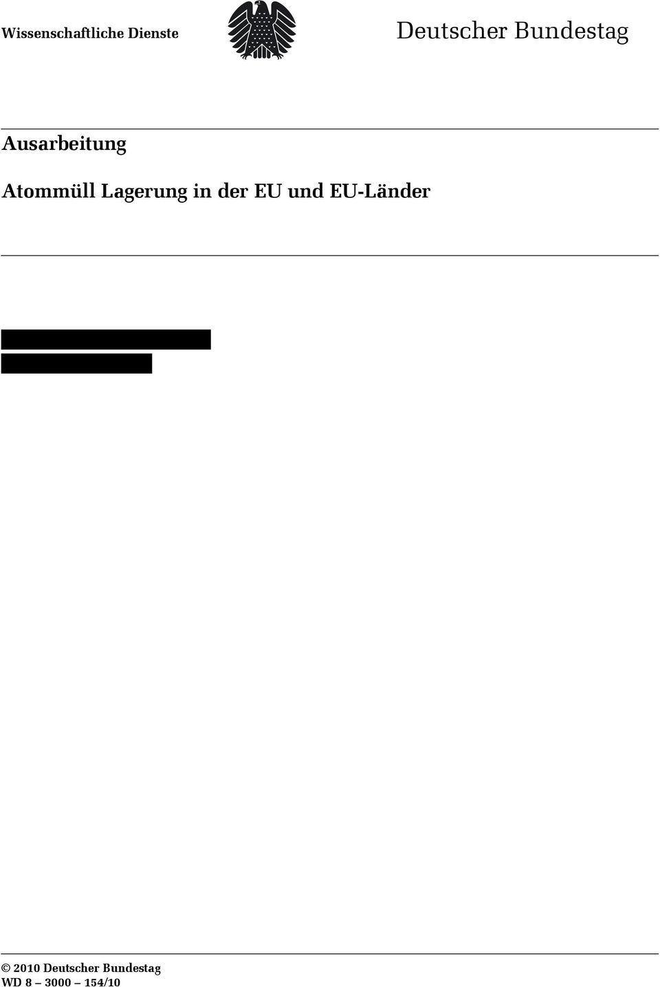 Lagerung in der EU und