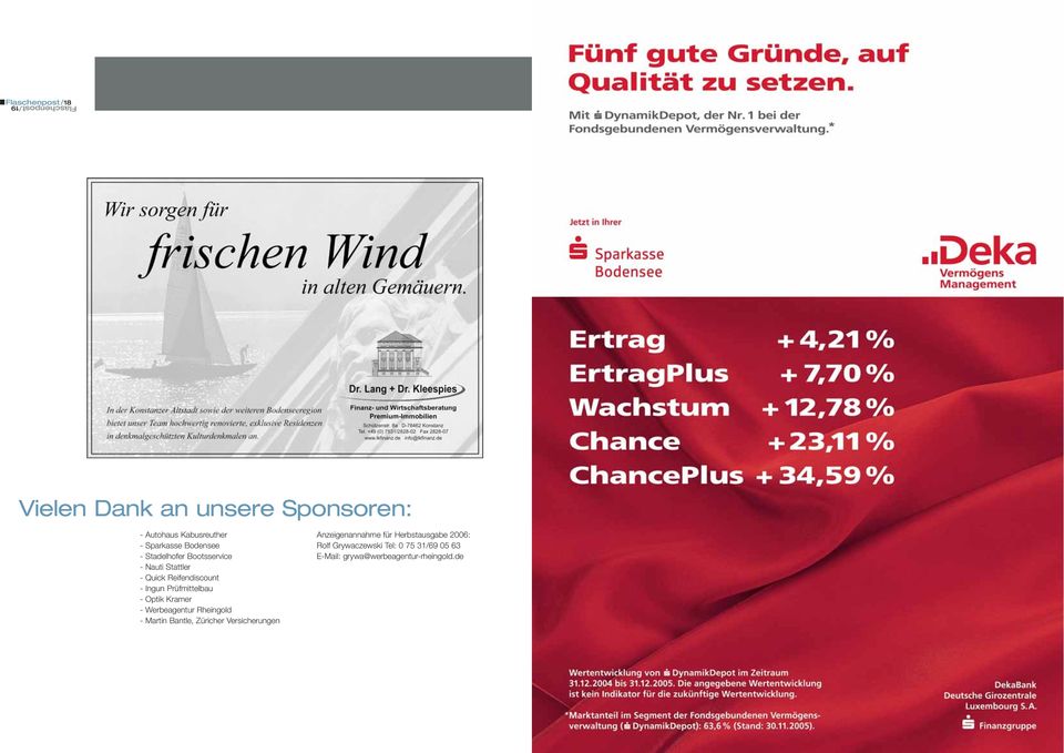 Prüfmittelbau - Optik Kramer - Werbeagentur Rheingold - Martin Bantle, Züricher Versicherungen