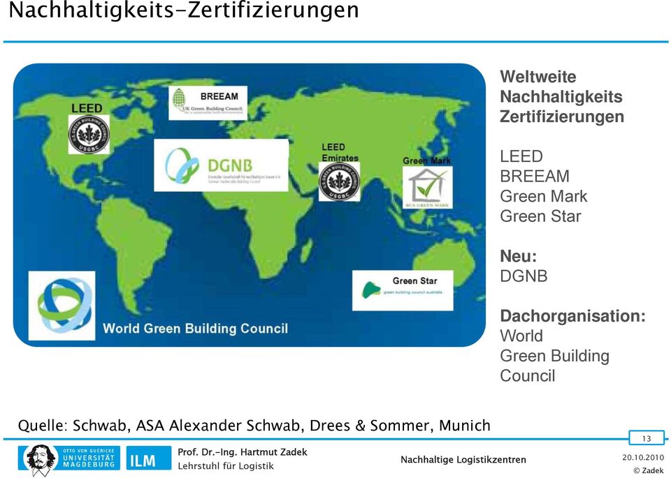 Green Star Neu: DGNB Dachorganisation: World Green