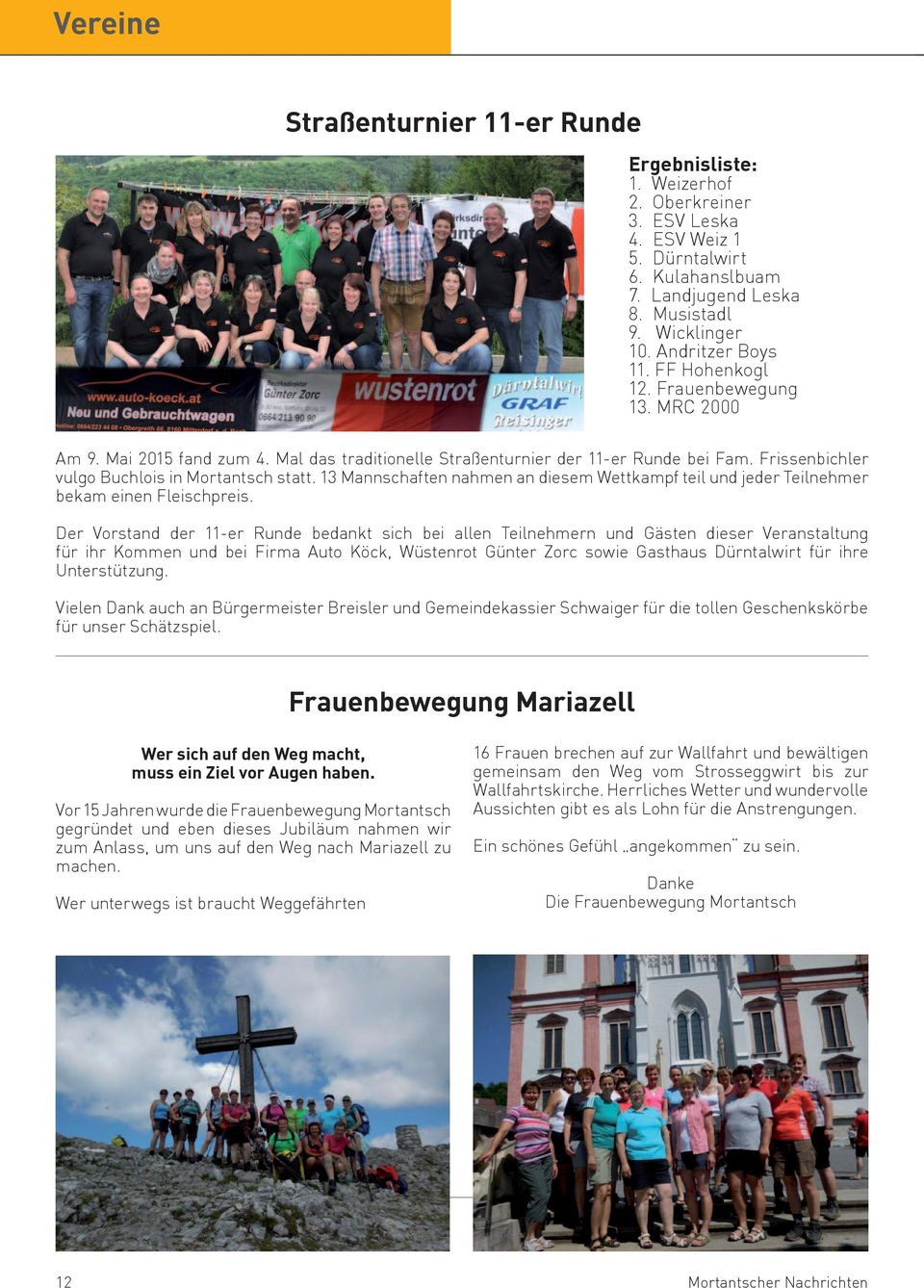 Online partnersuche mortantsch - Dunkelsteinerwald 