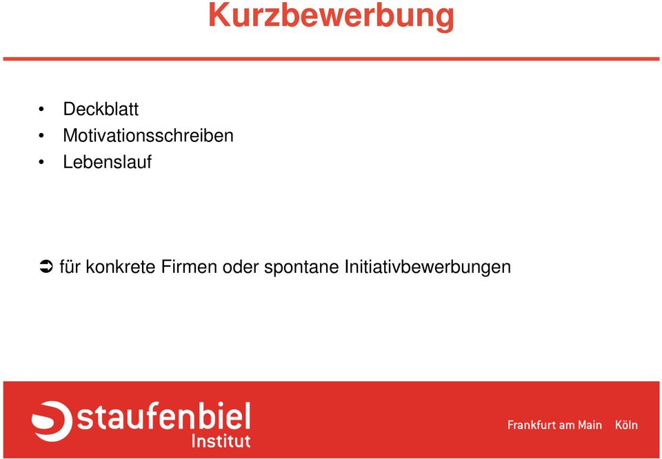 Lebenslauf für konkrete