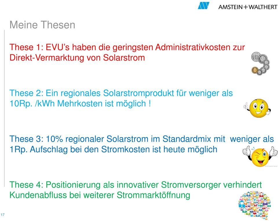 These 3: 10% regionaler Solarstrom im Standardmix mit weniger als 1Rp.