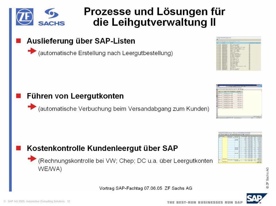 Leihgutverwaltung II SAP