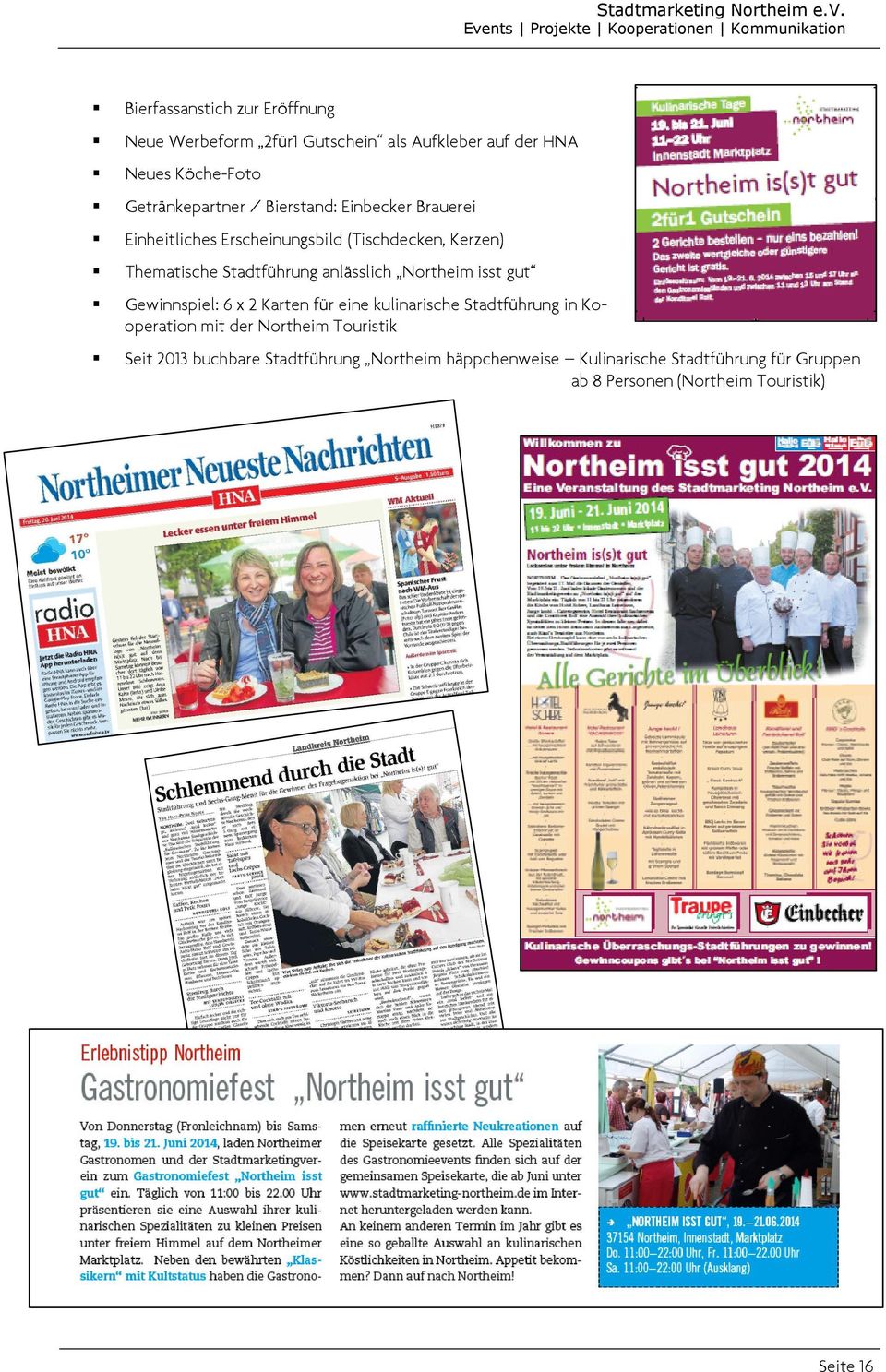 Northeim isst gut Gewinnspiel: 6 x 2 Karten für eine kulinarische Stadtführung in Kooperation mit der Northeim Touristik
