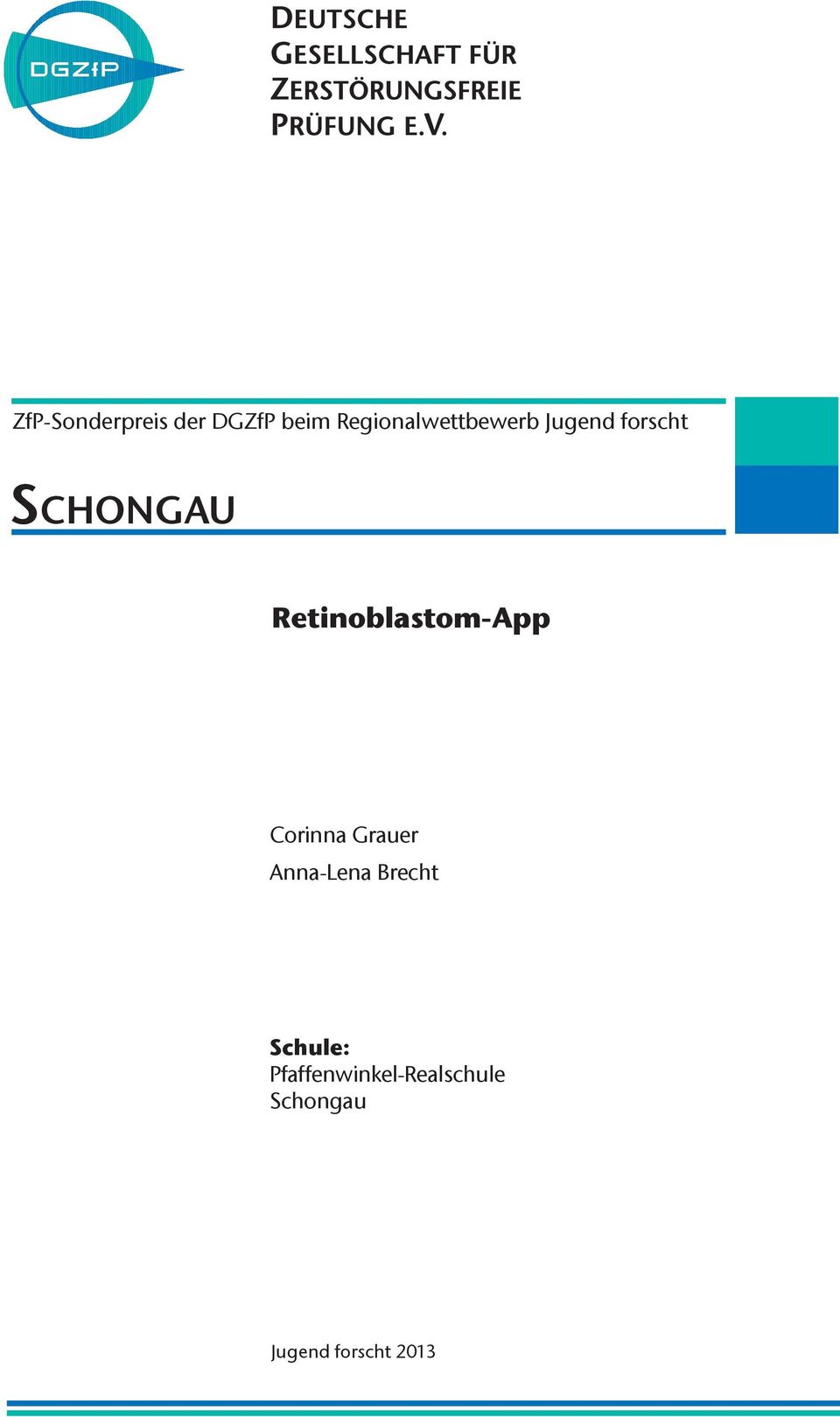 Retinoblastom-App Corinna Grauer Anna-Lena