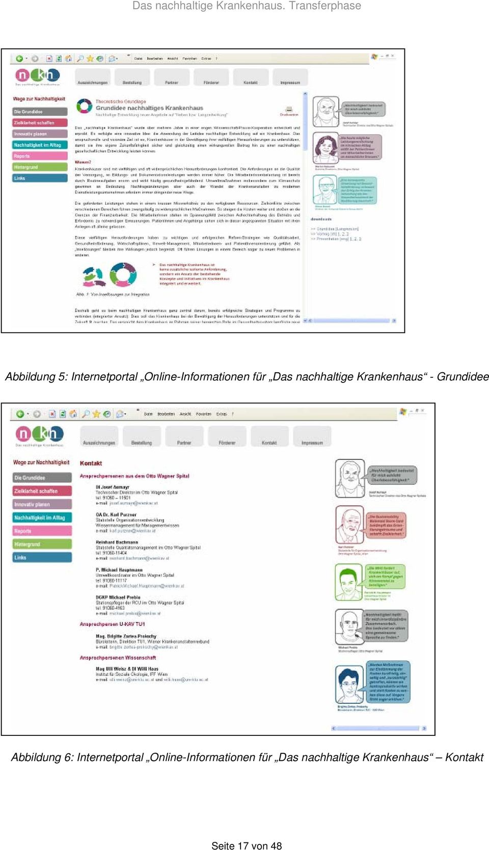 Abbildung 6: Internetportal Online-Informationen