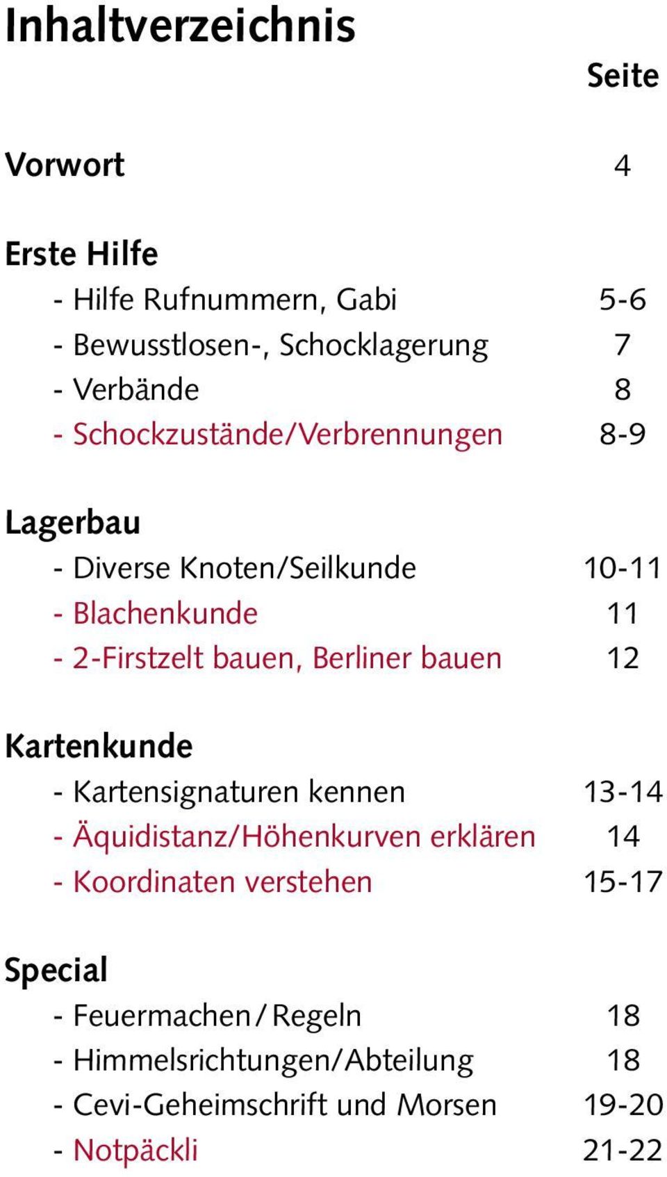 Berliner bauen 12 Kartenkunde - Kartensignaturen kennen 13-14 - Äquidistanz/Höhenkurven erklären 14 - Koordinaten