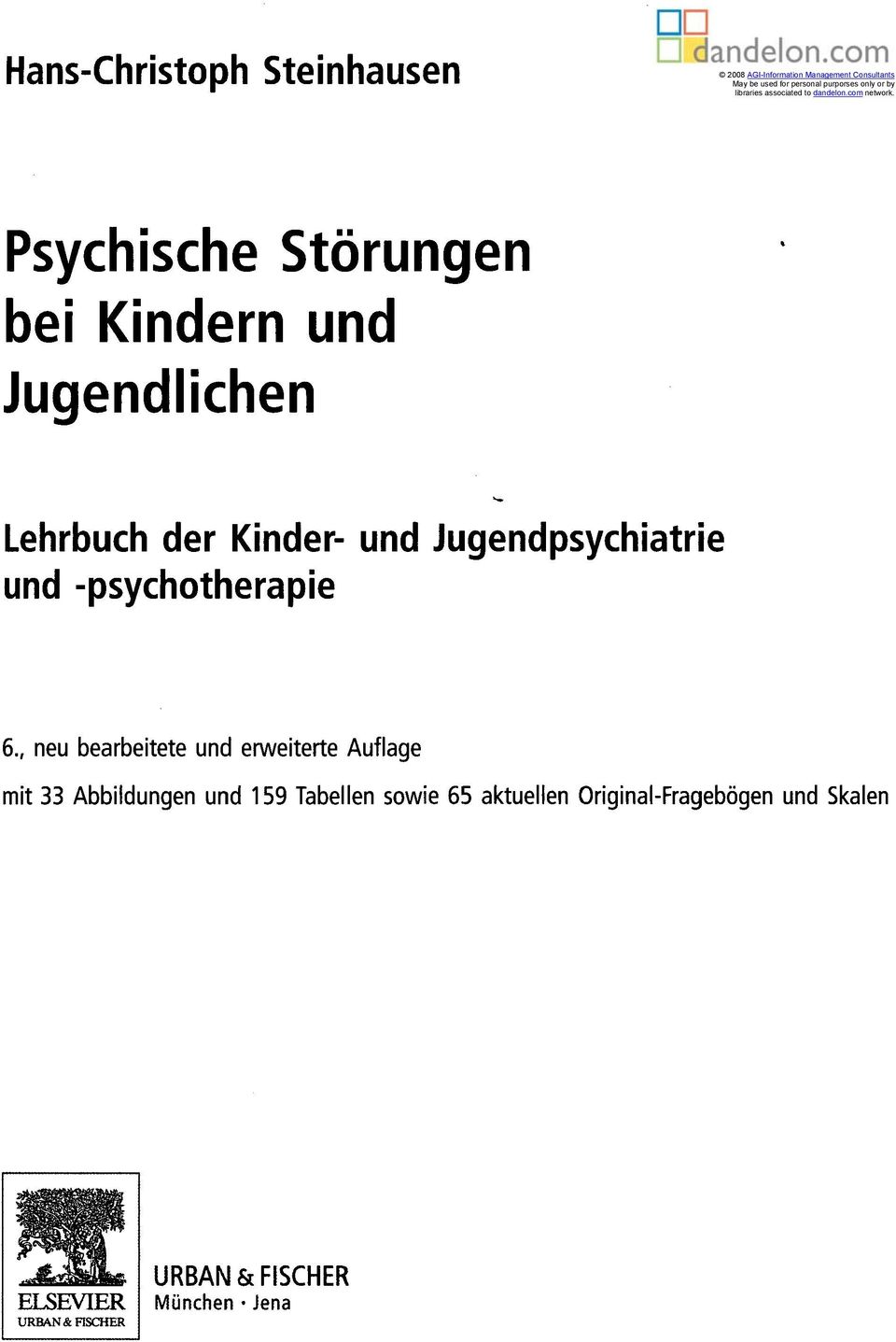 Psychische Störungen bei Kindern und Jugendlichen Lehrbuch der Kinder- und Jugendpsychiatrie und