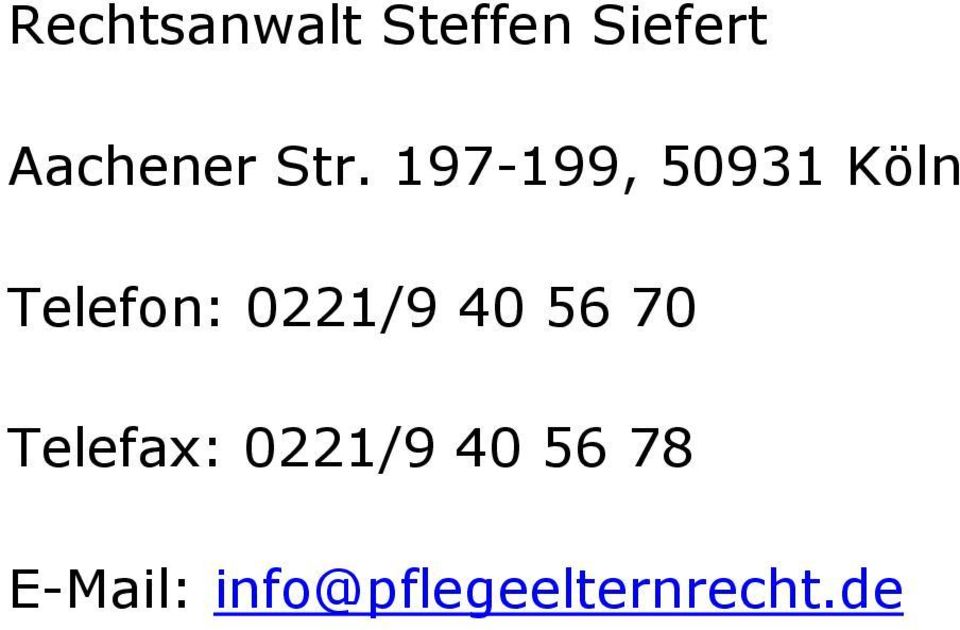197-199, 50931 Köln Telefon: 0221/9