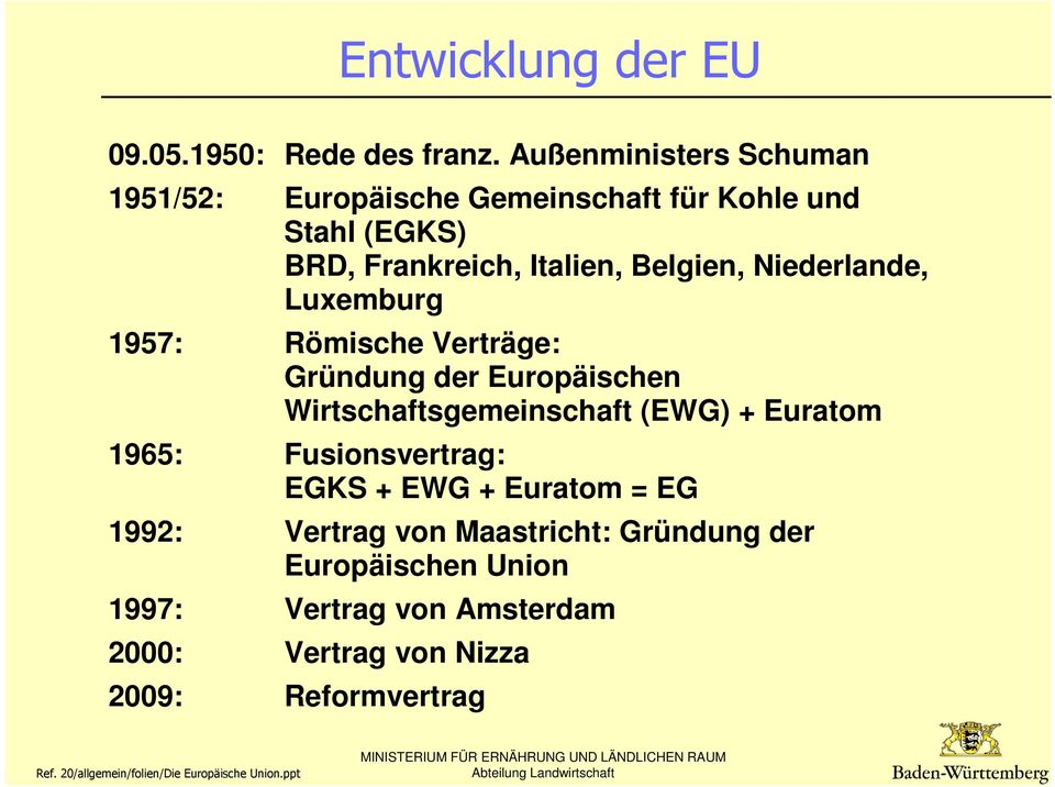 Belgien, Niederlande, Luxemburg 1957: Römische Verträge: Gründung der Europäischen Wirtschaftsgemeinschaft (EWG) +