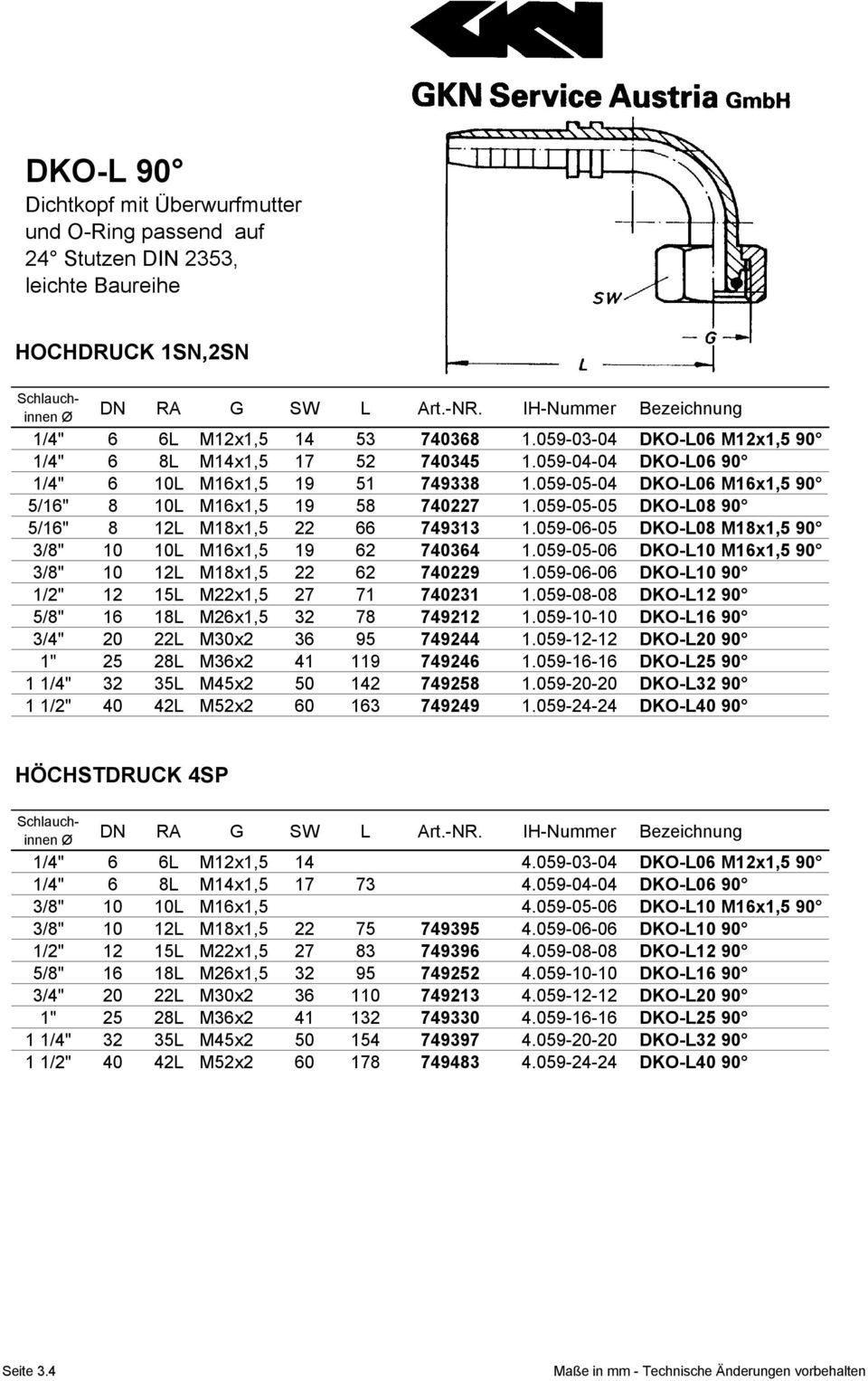 RSS metrisch PN 08 RSL 10L 45° Pressnippel RSL 