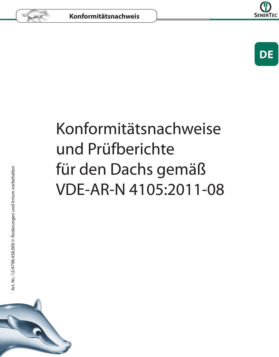 vorbehalten Konformitätsnachweise