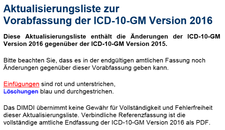 ICD-10 https://www.dimdi.