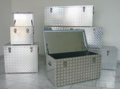 Riffelblechboxen Aluminium Transportkisten aus Riffelblech. Zum Verstauen Ihrer Werkzeuge und sperrigen Gegenstände.