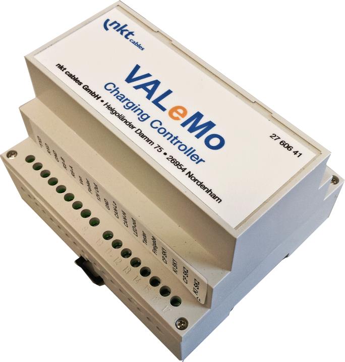 VALeMo Ladecontroller emocom: - Ladecontroller zum Laden von Elektrofahrzeugen - Laden in Mode 2 und 3 gemäß EN 61851 - Ladecontroller wird z.b.