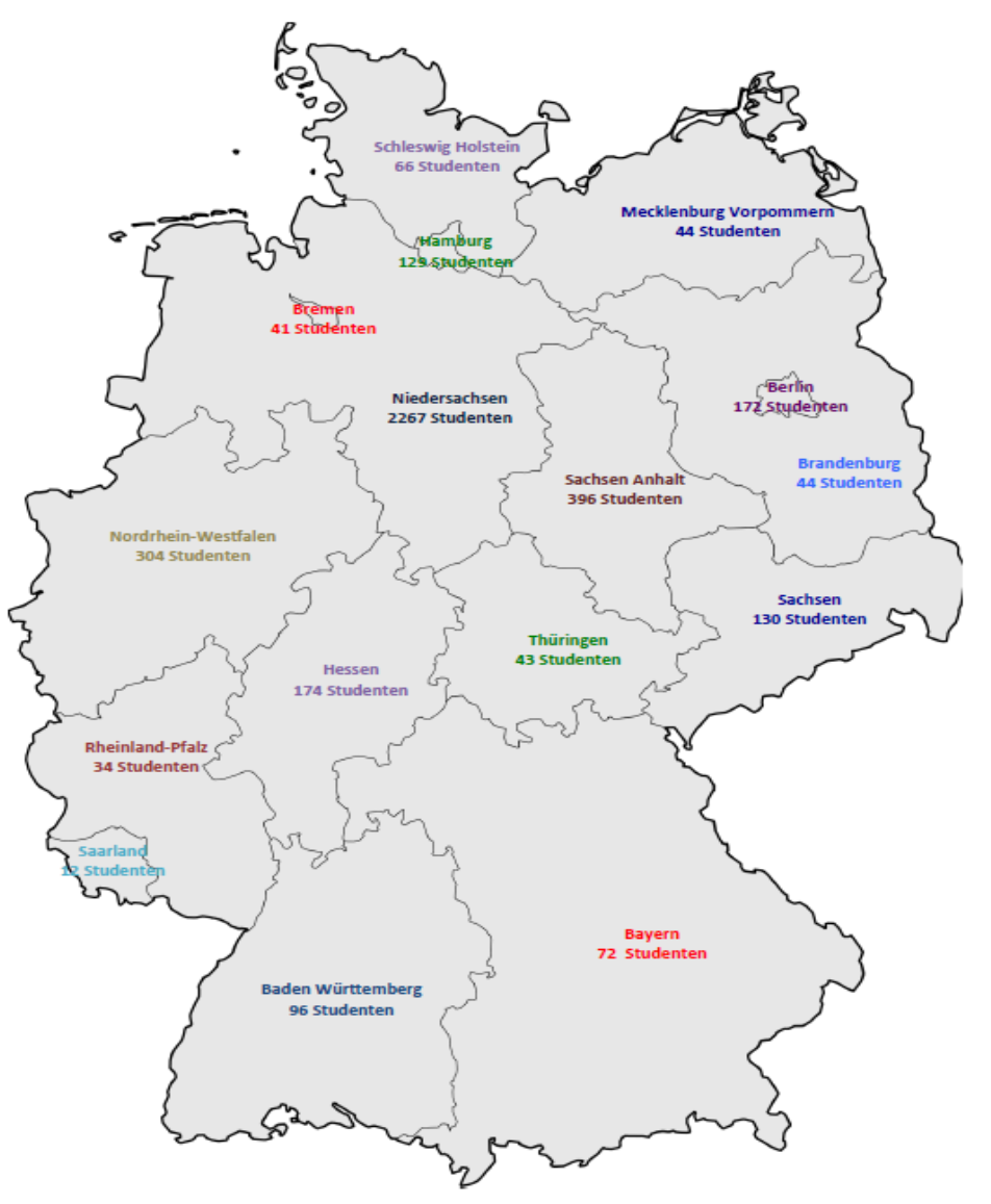 156 E2 - Studierende mit einer Hochschulzugangsberechtigung aus Wolfsburg Abb.