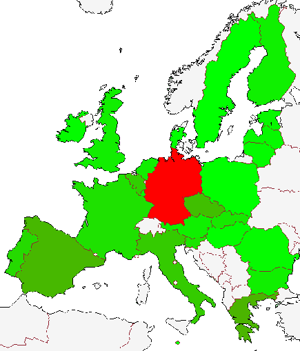 Die deutschen NREAP Ziele für PV unterscheiden sich stark von denen der anderen EU Staaten.