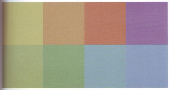 Farbenlehre Farbwürfel - Beispiel der Farbbestimmung im Farbtetraeder Abb. 301 Buntfarben 20 % + Schwarz 20 % Abb.