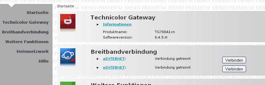 3. Eintragen der Zugangsdaten Je nach A1-Serveranbindung wird Ihre Internetverbindung bereits automatisch hergestellt.