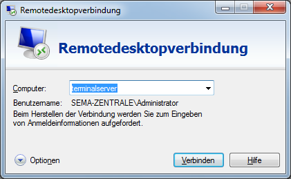 SEMA Installation Windows 2008 Terminalserver 1 von 12 SEMA Installation auf einem Windows 2008 Terminalserver (allgemeine Beschreibung u.