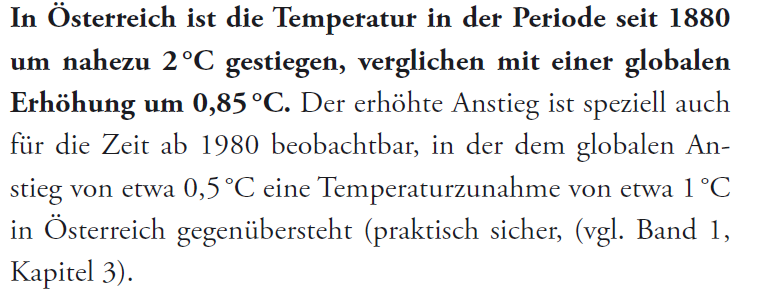 Climate Change APCC: Österreich vom