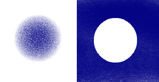 2.2 Babinet-Theorem Nach dem Babinet-Theorem erzeugen komplementäre Gegenstände identische Beugungsbilder (abgesehen von den geometrischen Schatten).