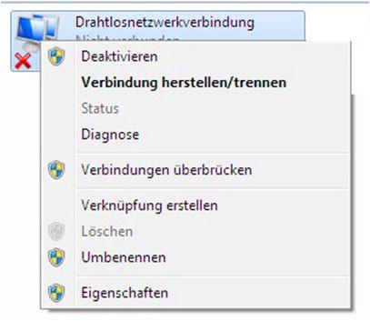 Drahtlosnetzwerkverbindung Stellen Sie bitte sicher, dass Ihre drahtlose Netzwerkverbindung aktiviert