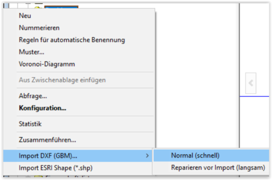 Grafische Formate: DWG DXF Projekt Import - DXF