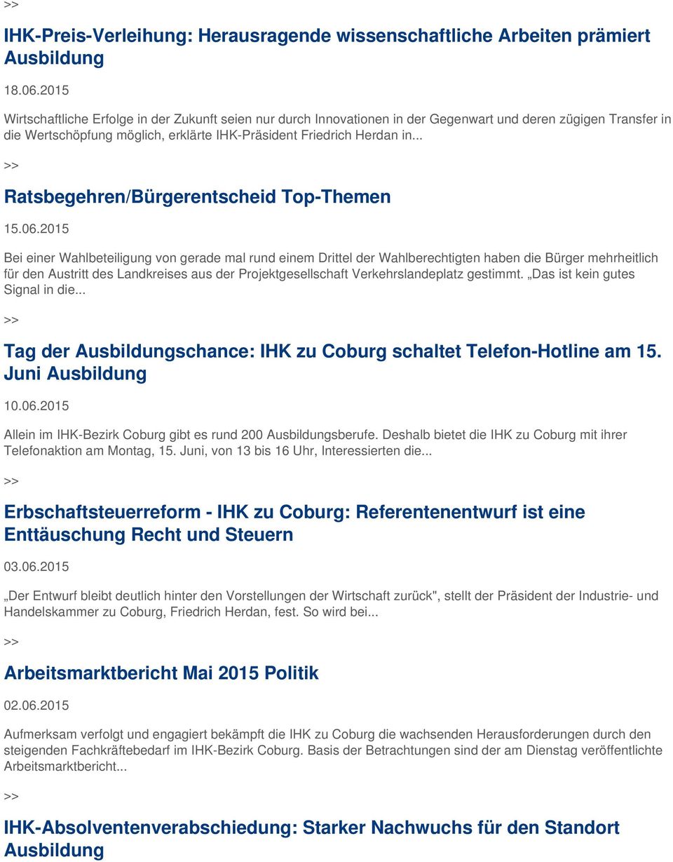 .. Ratsbegehren/Bürgerentscheid Top-Themen 15.06.