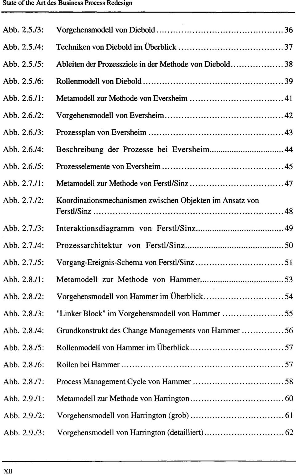 .. 43 Abb. 2.6./4: Beschreibung der Prozesse bei Eversheim... 44 Abb. 2.6./5: Prozesselemente von Eversheim... 45 Abb.2.7./1: Metamodell zur Methode von FerstIlSinz... 47 Abb.2.7./2: Koordinationsmechanismen zwischen Objekten im Ansatz von Ferstl/Sinz.