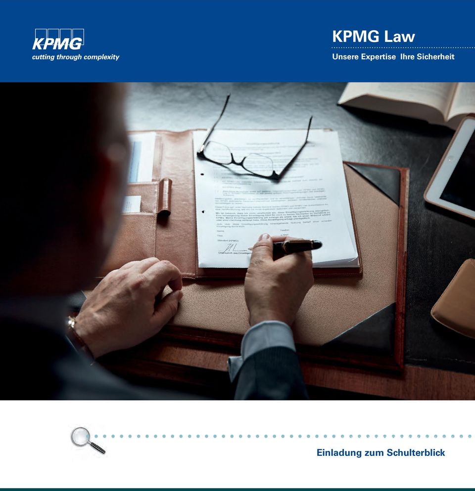 .. KPMG Law Unsere Expertise