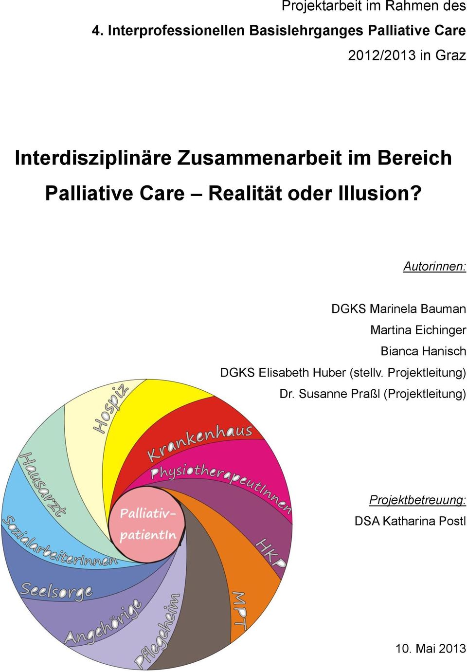 Zusammenarbeit im Bereich Palliative Care Realität der Illusin?