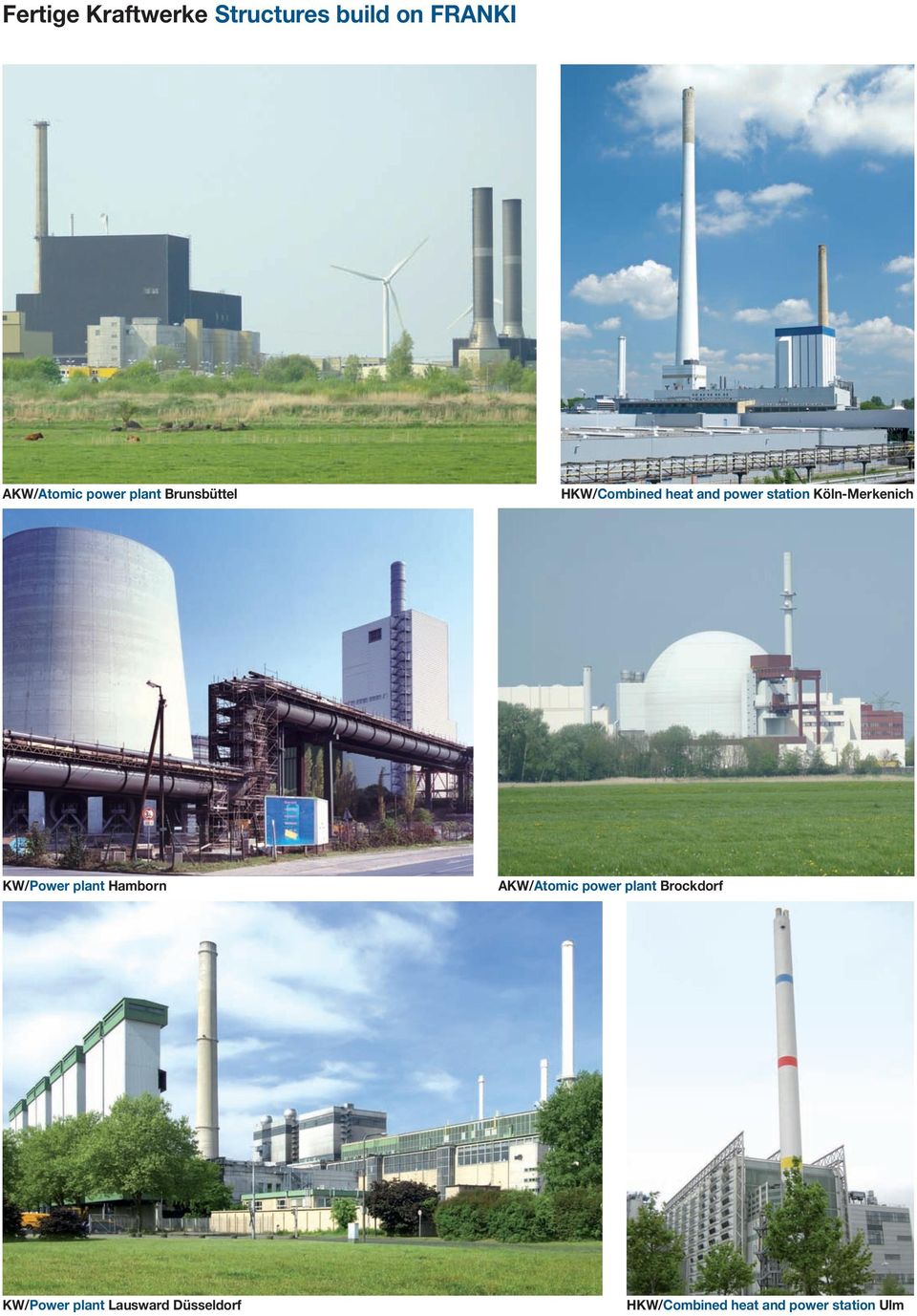Köln-Merkenich KW/Power plant Hamborn AKW/Atomic power plant