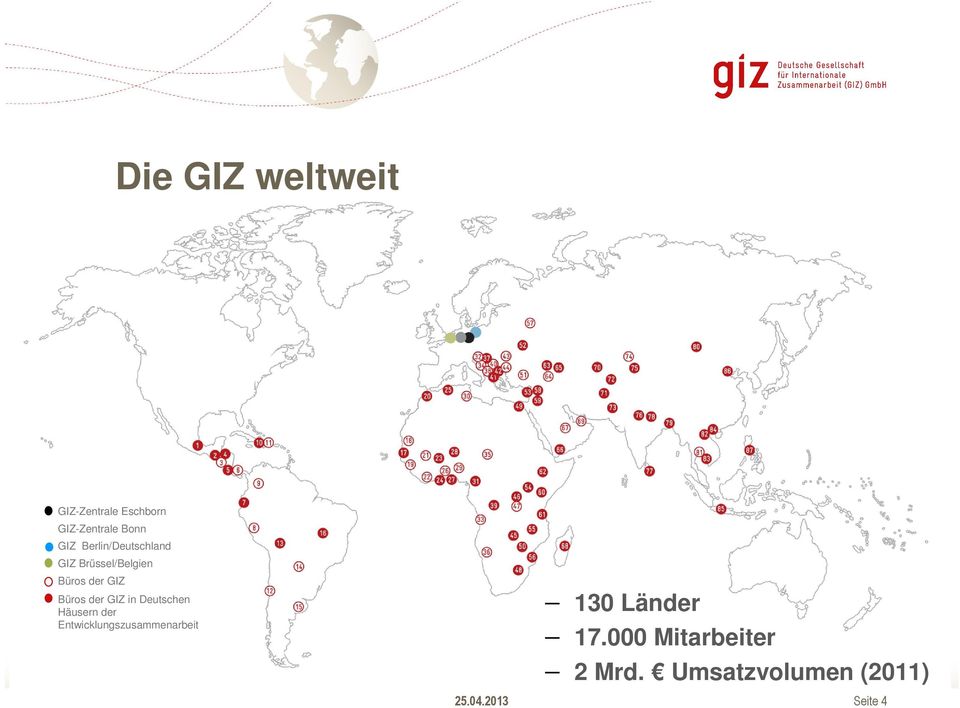 GIZ in Deutschen Häusern der Entwicklungszusammenarbeit 25.04.