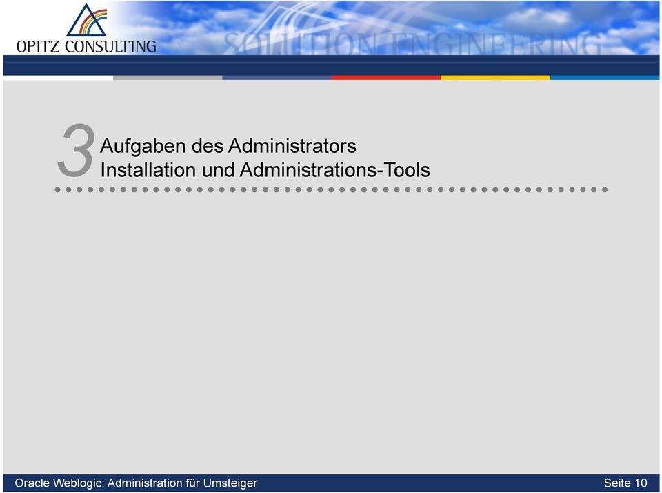 Administrations-Tools Oracle