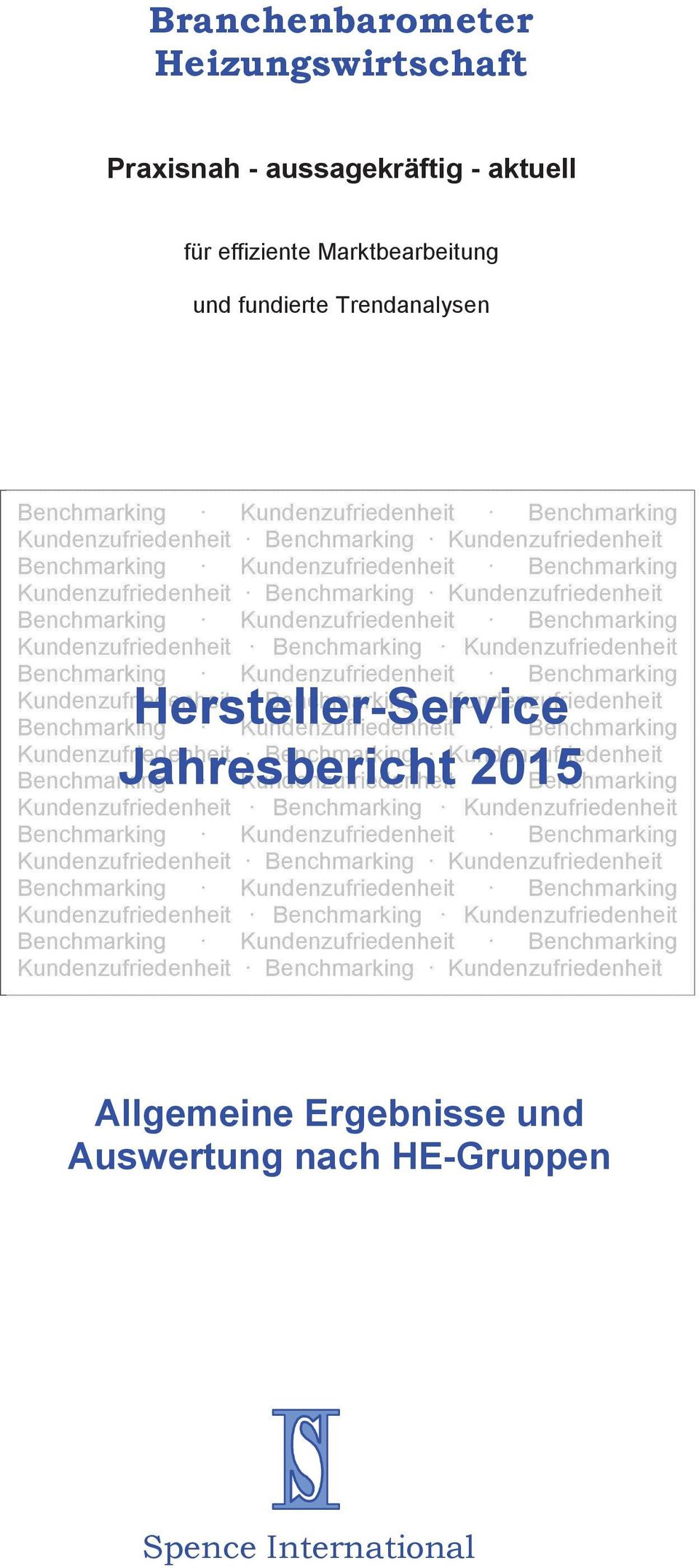 Hersteller-Service Benchmarking Jahresbericht