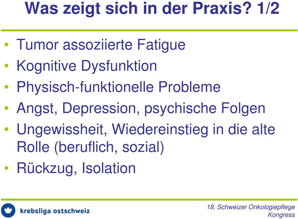 Physisch-funktionelle Probleme Angst, Depression,