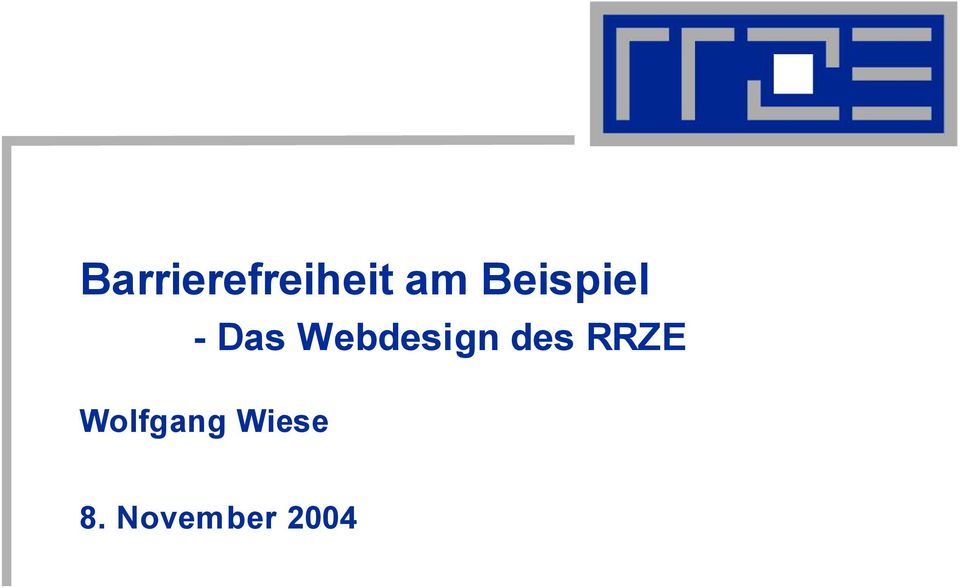 Webdesign des RRZE