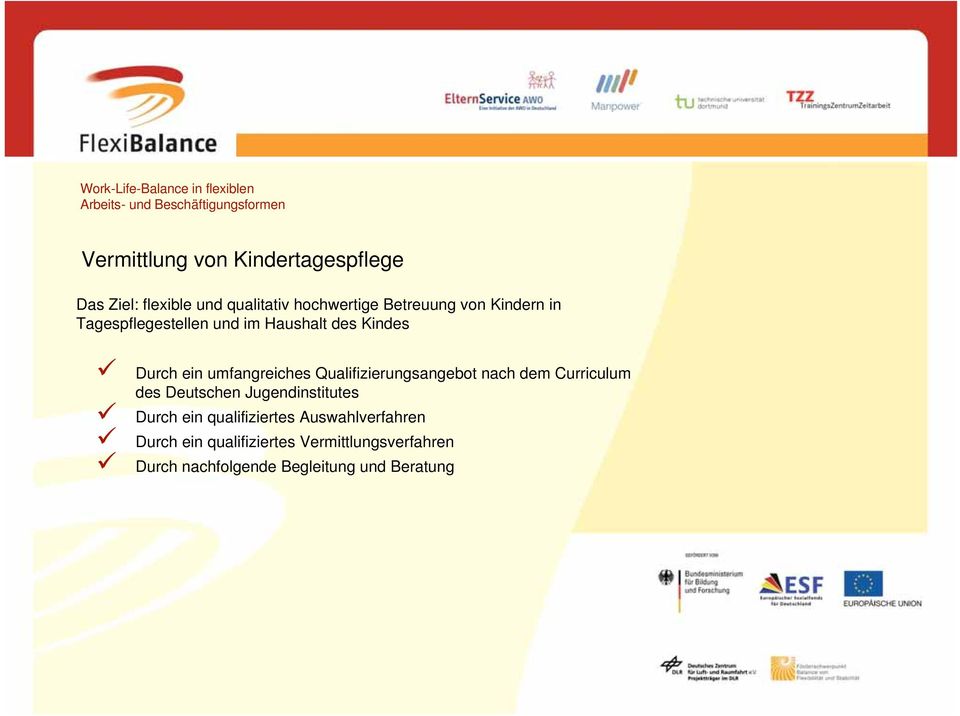 Qualifizierungsangebot nach dem Curriculum des Deutschen Jugendinstitutes Durch ein