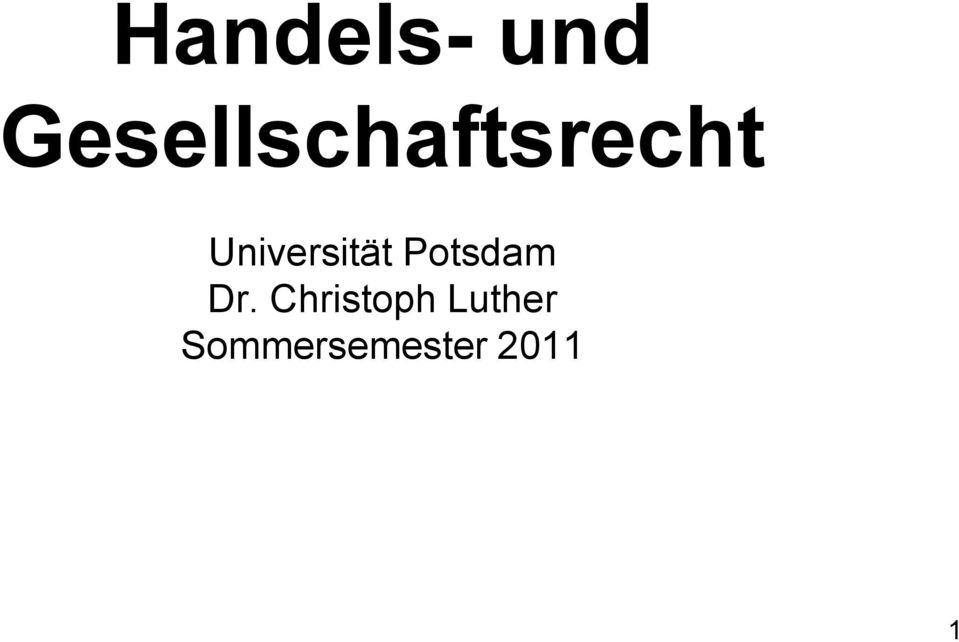 Universität Potsdam Dr.