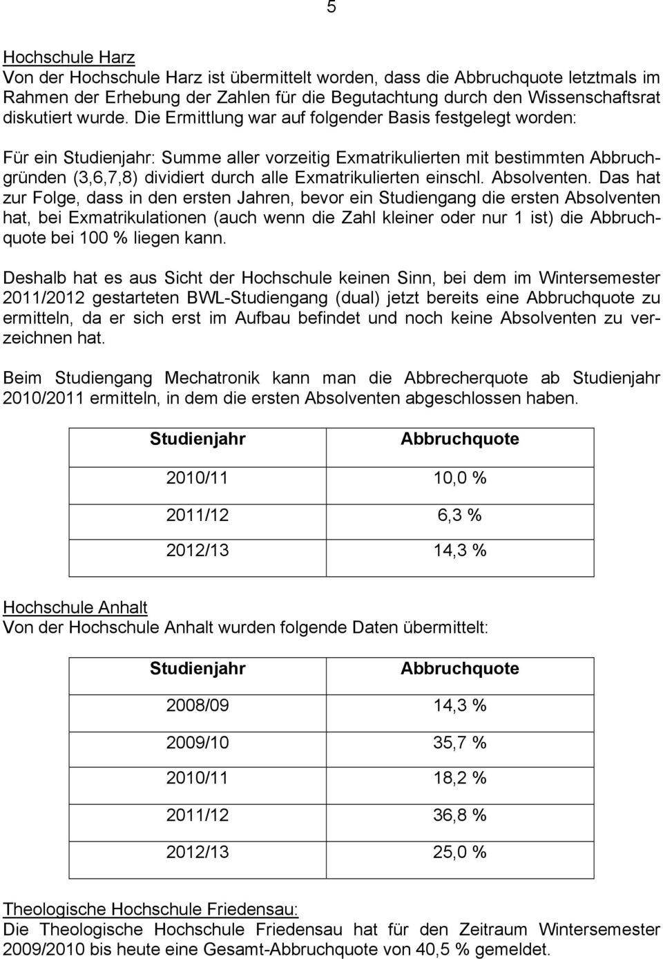 einschl. Absolventen.