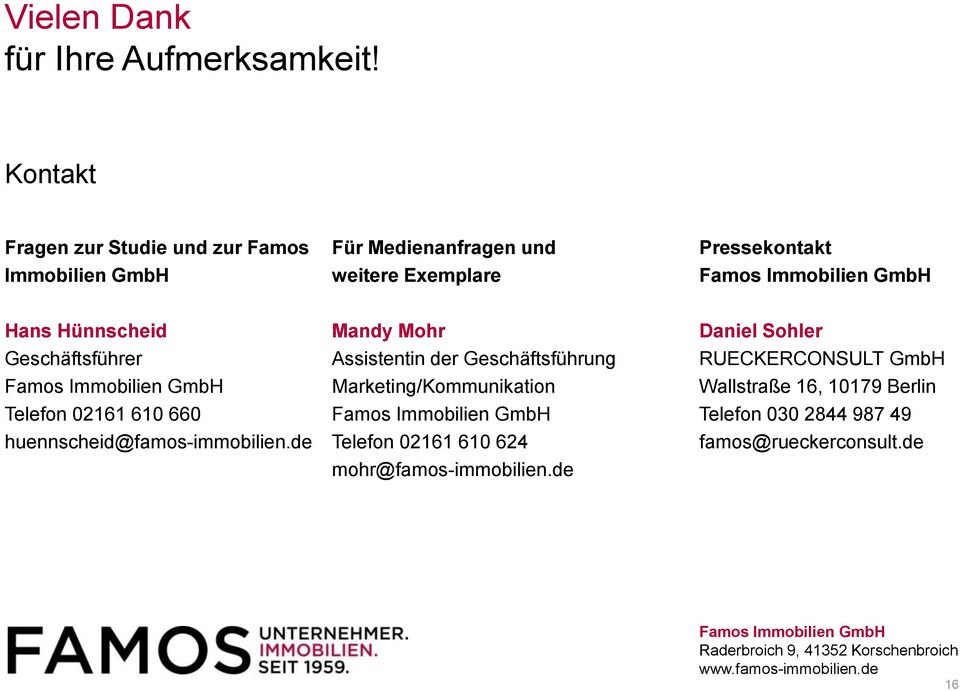 Geschäftsführer Famos Immobilien GmbH Telefon 02161 610 660 huennscheid@famos-immobilien.
