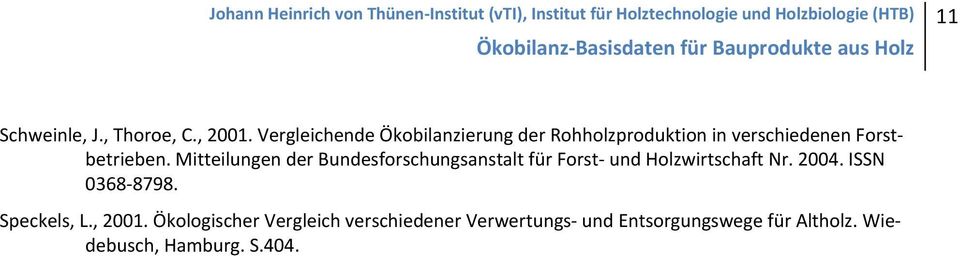 Mitteilungen der Bundesforschungsanstalt für Forst und Holzwirtschaft Nr. 2004.