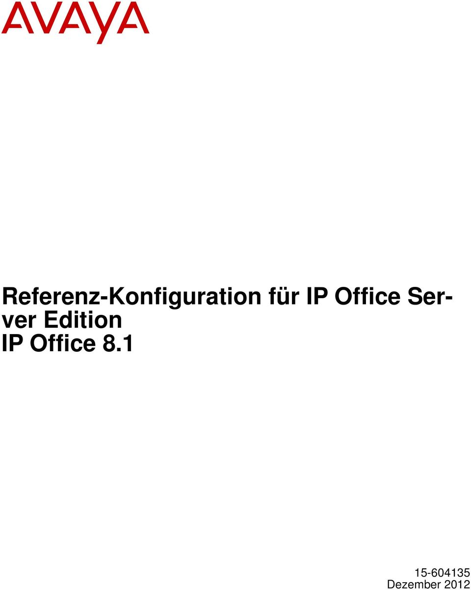 Edition IP Office 8.