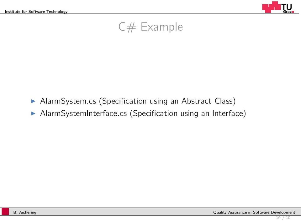cs (Specificaion using an Absrac
