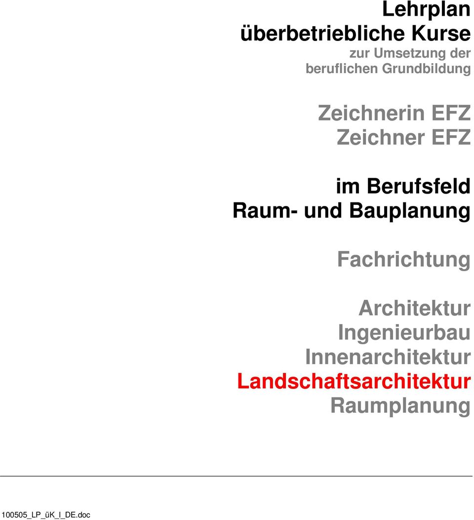 und Bauplanung Fachrichtung Architektur Ingenieurbau