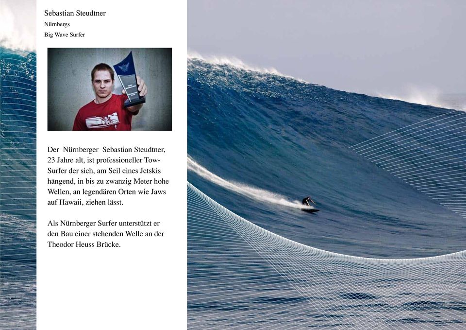 bis zu zwanzig Meter hohe Wellen, an legendären Orten wie Jaws auf Hawaii, ziehen lässt.