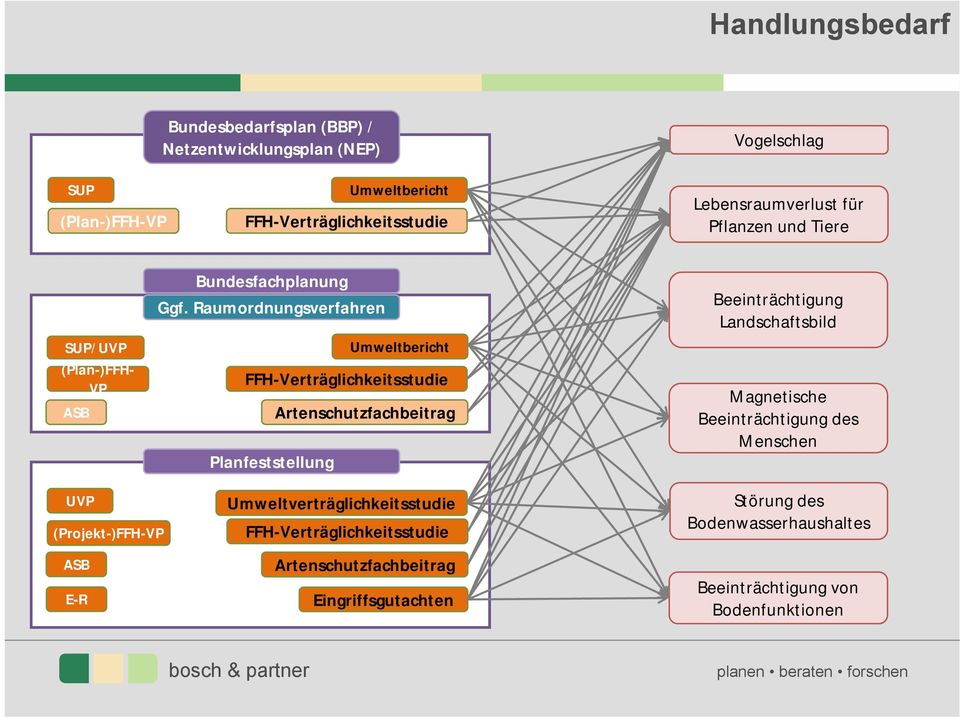 Raumordnungsverfahren Planfeststellung Umweltbericht FFH-Verträglichkeitsstudie Artenschutzfachbeitrag Beeinträchtigung Landschaftsbild Magnetische